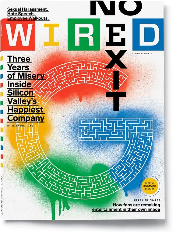 Wired magazine cover - Three Years of Misery Inside Google